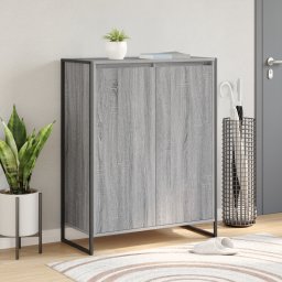 vidaXL Schoenenkast Grijs Sonoma 79 x 36 x 100 cm Bewerkt hout