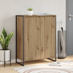 vidaXL Schoenenkast Ambachtelijk eiken 79 x 36 x 100 cm Bewerkt hout