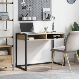 vidaXL Bureau Sonoma Bewerkt hout 100 x 50 x 75 cm