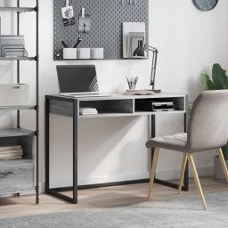 vidaXL Bureau Grijs Sonoma Bewerkt hout 100 x 50 x 75 cm