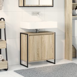 vidaXL Badkamer Kast Sonoma 60 x 30 x 60 cm Bewerkt hout