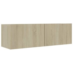 vidaXL 8-delige Tv-meubelset bewerkt hout sonoma eikenkleurig