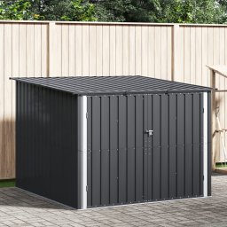 vidaXL Fietsschuurtje 3 st Antraciet 216 x 207 x 158 cm Metaal
