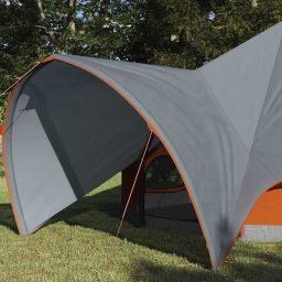 vidaXL Teepee Tent 3-Person 3-persoons Grijs en Oranje