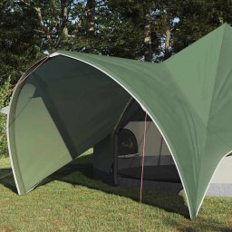 vidaXL Teepee Tent 5-Person 5-persoons Groen en Grijs