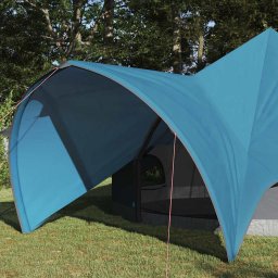 vidaXL Teepee Tent 5-Person 5-persoons Blauw en Grijs