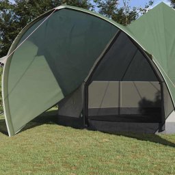vidaXL Teepee Tent 7-Persoon 7-persoons Groen en Grijs