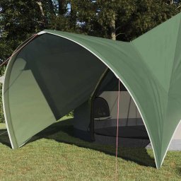 vidaXL Teepee Tent 9-Person 9-persoons Groen en Grijs
