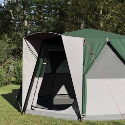 vidaXL Cabinetent 6-Personen met dak Groen 425 x 396 x 222 cm