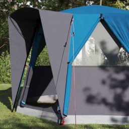 vidaXL Cabine Tent 3-Persoon met dak Blauw en Grijs 320 x 320 x 203 cm