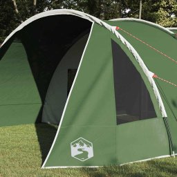 vidaXL Tunnel Tent 6-Persoon 6-persoons Groen en Wit