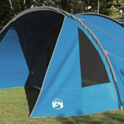 vidaXL Tunnel Tent 6-Persoon 6-persoons Blauw en Grijs