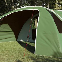 vidaXL Tunnel Tent 6-Persoon 6-persoons Groen en Wit