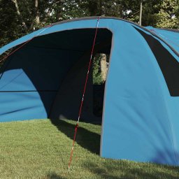 vidaXL Tunnel Tent 6-Persoon 6-persoons Blauw en Grijs