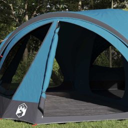 vidaXL Familietent voor 10 personen Blauw en Grijs 460 x 430 x 214 cm