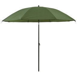 vidaXL Vis Paraplu 218 x 185 cm Oxford Polyester Geel Leger