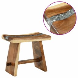 vidaXL Douchekruk Naturel 50 x 30 x 44 cm Massief Suarhout