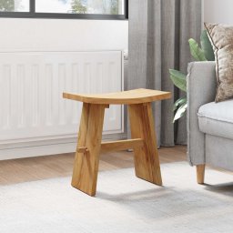 vidaXL Badkamer Kruk Bruin 50 x 29,5 x 50,5 cm Massief Teakhout