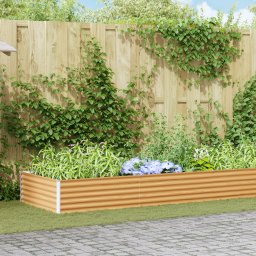 vidaXL Verhoogde plantenbak Licht Bruin 970 x 100 x 36 cm