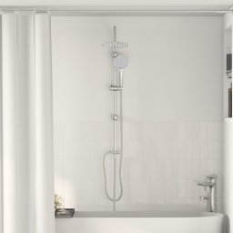 vidaXL Douche systeem Zilver 47 x 20 x 95 cm Roestvrij staal