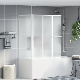 vidaXL Bad Scheidingswand Mat 120 x 70 x 137 cm Aluminium
