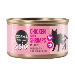 24 x 85 g Cosma Thai in Gelei Voordeelpakket Kip & Garnalen