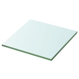 vidaXL Schappen 2 st 30x30 cm glas transparant