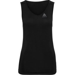 Odlo - Maat XL - Suw Top V-Neck Singlet Performance X-Light Dames Sportshirt - Black