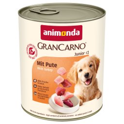 6 x 800 g Kalkoen animonda GranCarno Original Junior Hondenvoer
