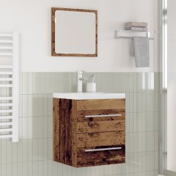 vidaXL Badkamertenk te kast met lade Oud Hout 41 x 38,5 x 48 cm