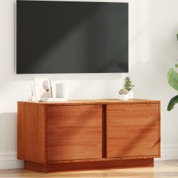 vidaXL TV-kast Wasbruin 80 x 35 x 40,5 cm Massief grenenhout
