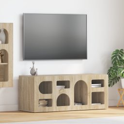 vidaXL TV-kast ELST 100 x 35 x 40 cm Sonoma Eiken Bewerkt hout