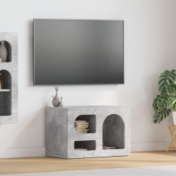 vidaXL TV-kast ELST 60 x 35 x 40 cm Beton Grijs Bewerkt hout