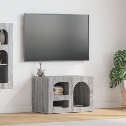vidaXL TV-kast ELST 60 x 35 x 40 cm Grijs Sonoma Bewerkt hout