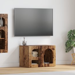 vidaXL TV-kast ELST 60 x 35 x 40 cm Oudhout Bewerkt hout
