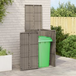 vidaXL Afvalbak Box Grijs 65 x 80 x 115 cm Polyetheen