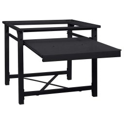 vidaXL Wasmachineverhoger Zwart 60 x 56 x 52 cm Staal