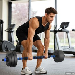 vidaXL 4-in-1 Dumbbell Barbell Kettlebell Set 20 kg Zwart en Blauw
