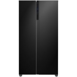 Frilec BONNSBS-630-040CB Amerikaanse koelkast Zwart