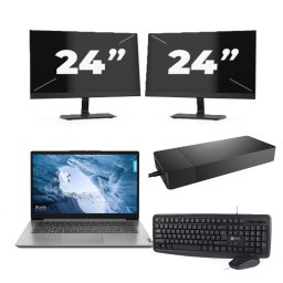 Lenovo ThinkPad L14 Gen 1 - Intel Core i5-10e Generatie - 14 inch - 8GB RAM - 256GB SSD - Windows 11 Home + 2x 24 inch Monitor
