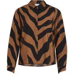 VILA - Maat 38 - VIDOGMA ZEB L/S SHIRT/SU Dames Blouse