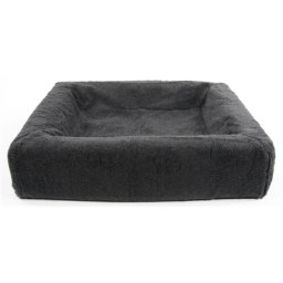 BIA BED FLEECE OVERTREK HONDENMAND GRIJS BIA-100 120X100X15 CM