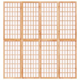 vidaXL Kamerscherm inklapbaar 4 panelen Japanse stijl 160x170 cm