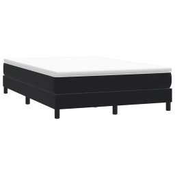 vidaXL Bed boxspring zonder matras 160x220 cm fluweel zwart