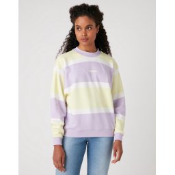 Wrangler - Maat S - Retro Sweat Pastel Violet Dames Trui