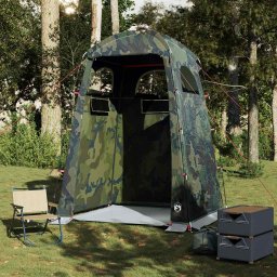 vidaXL Douchetent waterdicht camouflage