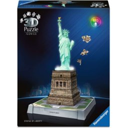 Iconics 3D Puzzel - Statue of Liberty with Lights (108 stukjes)
