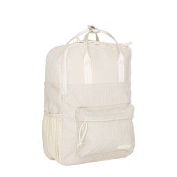 New Rebels Springfield Ribbi Rugzak 13L - Stevig Rib Polyester - Lichtgewicht Schooltas & Werktas - Beige