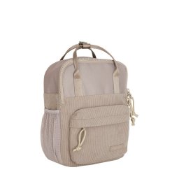 New Rebels Ribbi Juno Handel Backpack mini - Ribstof 900D Polyester 7L Lichtgewicht & Comfortabel - 23x10x31 cm - Dames & Heren Rugzak Taupe