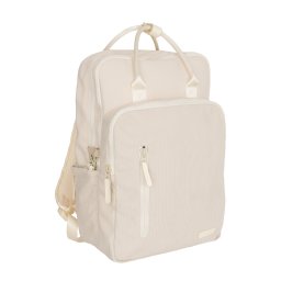 New Rebels Ribbi Milwaukee - Laptoptas Schooltas Werktas 15.6 inch Laptopvak Rugzak Rib Fabric 18L Beige